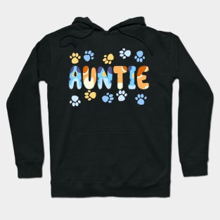 Auntie Of The Birthday Boy Girl Dog Family Matching Hoodie